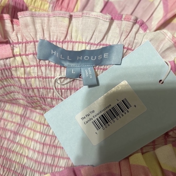 Hill House The Paz Crop Smock Top in Candy Kaleidoscope - Picture 4 of 4